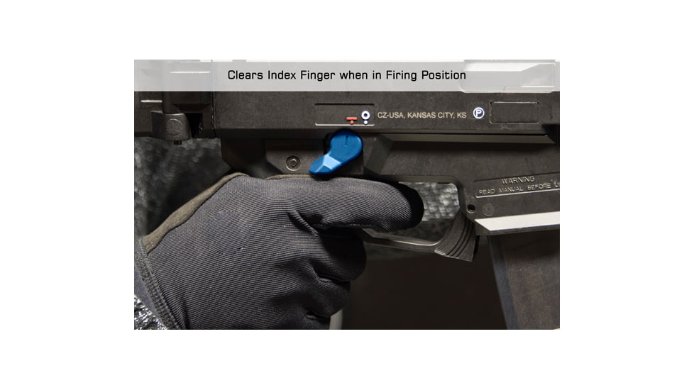 Leapers UTG CZ Scorpion Evo 3 Safety Selectors, Blue, TLT-CSSLT01B