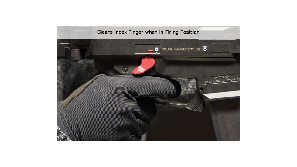 Leapers UTG CZ Scorpion Evo 3 Safety Selectors, Red, TLT-CSSLT01R