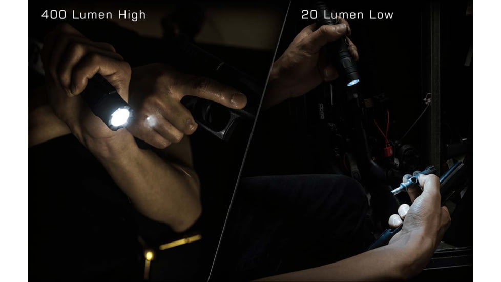 Leapers UTG Everyday Carry Flashlight, 400 Lumen, Black, LT-ELEDC01