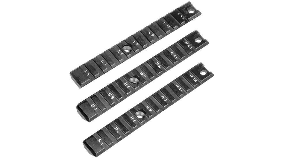 Leapers UTG G36 Picatinny Rail Set, 3-piece Long, Black, MNT-P505