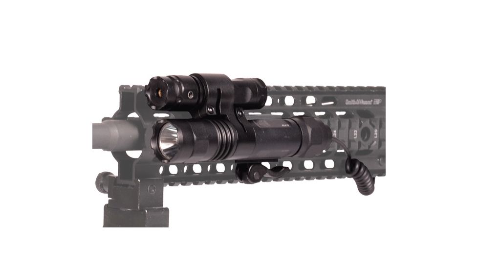 Leapers UTG Laser and Weapon Light, Gen 2, CR123/CR2, Green Laser/White, 400 Lumens, Black, LT-ELP39Q-A