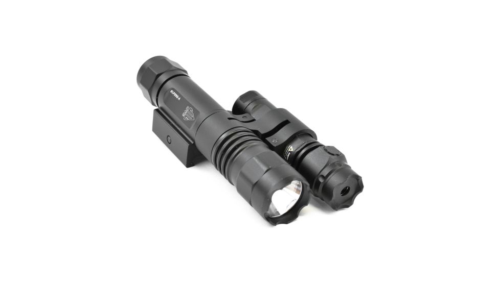 Leapers UTG Laser and Weapon Light, Gen 2, CR123/CR2, Green Laser/White, 400 Lumens, Black, LT-ELP39Q-A
