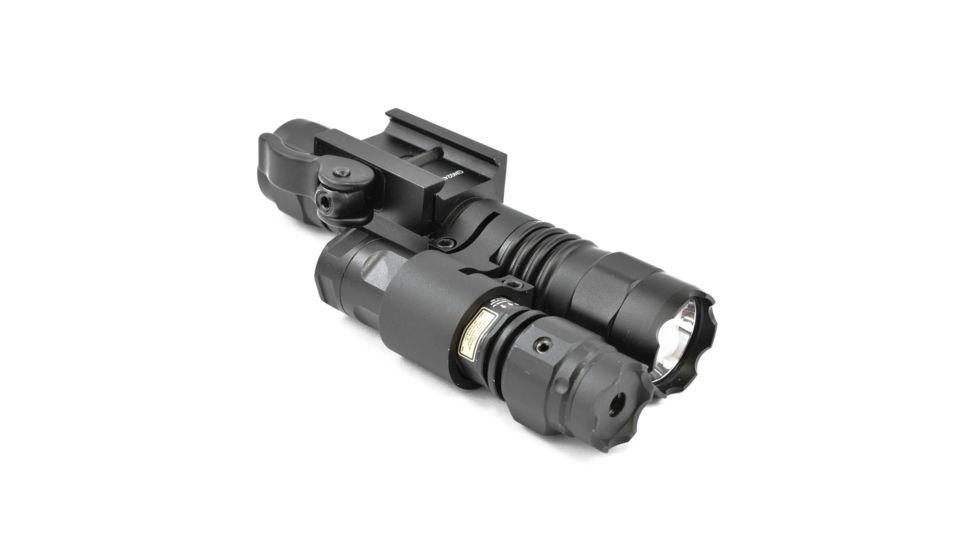 Leapers UTG Laser and Weapon Light, Gen 2, CR123/CR2, Green Laser/White, 400 Lumens, Black, LT-ELP39Q-A