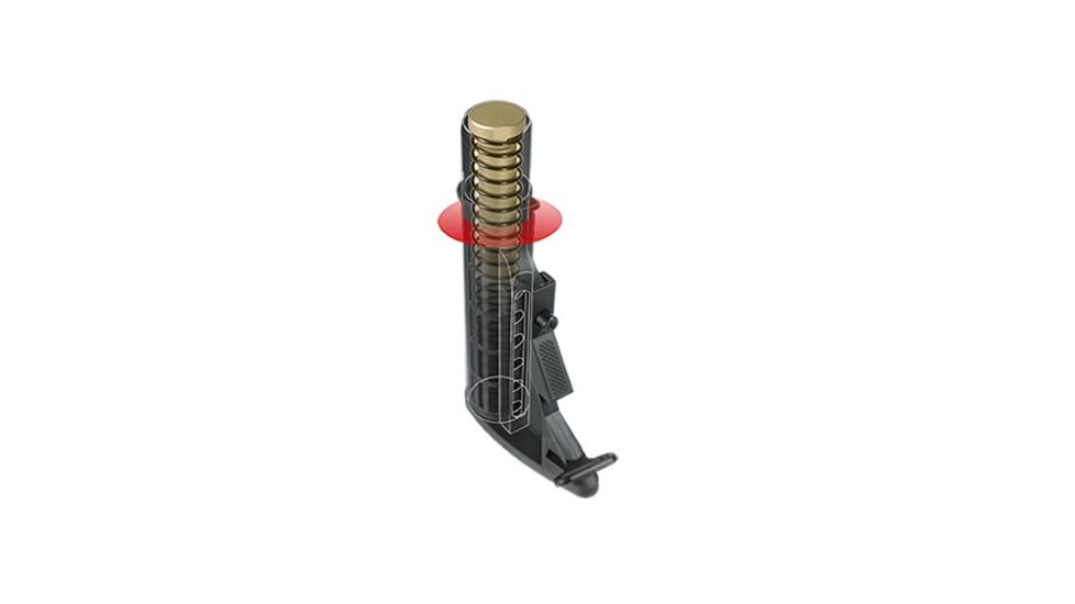 UTG Pro H2 Hard Coat Heavy Recoil Buffer for AR Carbine, Golden, RB-T6BFH2