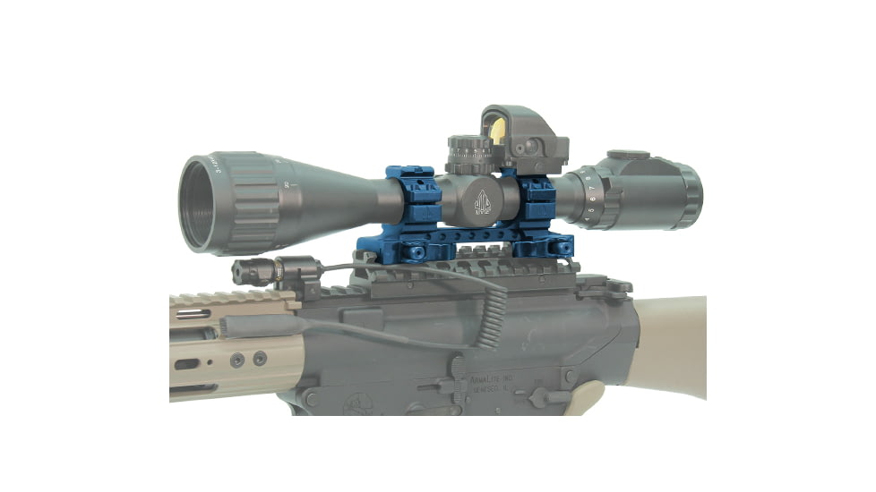 Leapers UTG Integral QD 1in Ring 2 Slot 56mm 100mm Base 15mm S Picatinny Mount M1B56100R2