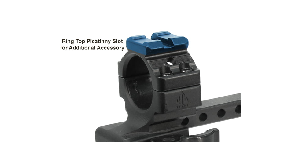 Leapers UTG Integral QD 1in Ring 2 Slot 56mm 100mm Base 15mm S Picatinny Mount M1B56100R2