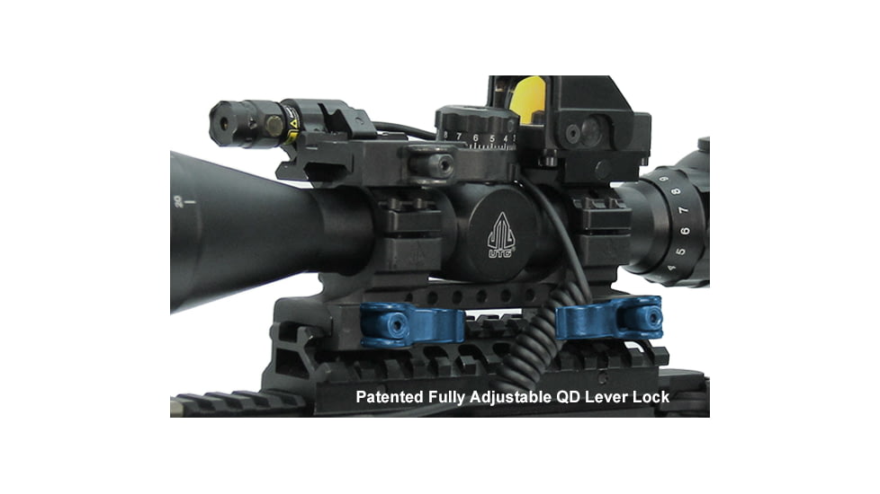 Leapers UTG Integral QD 1in Ring 2 Slot 56mm 100mm Base 15mm S Picatinny Mount M1B56100R2