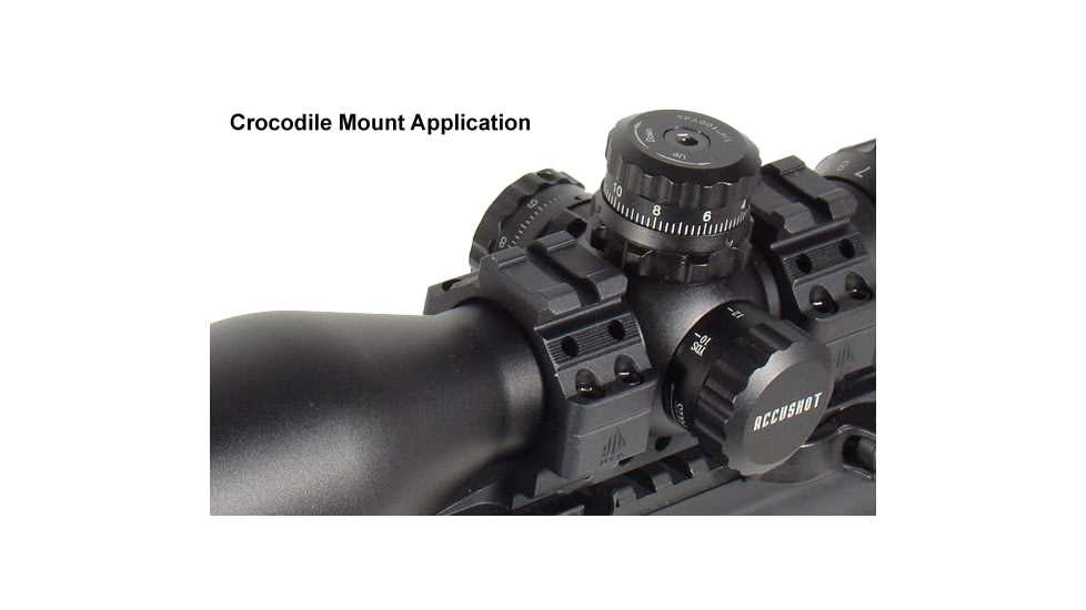 Leapers UTG Integral QD 1in Ring 2 Slot 56mm 100mm Base 20mm S Picatinny Mount M1C56100R2