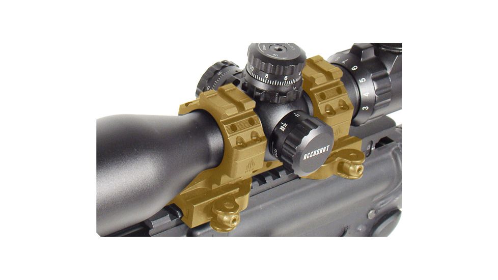 Leapers UTG Integral QD 30mm Ring 2 Slot 56mm 100mm Base 22mm S Picatinny Mount M3D56100R2