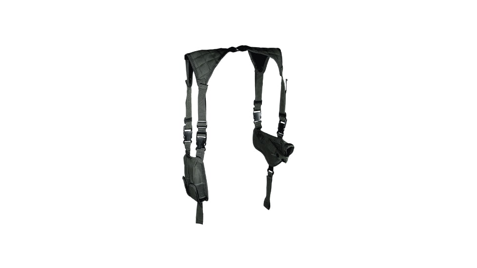 Leapers UTG Law Enforcement Horizontal Shoulder Holster, Left/Right Reversible, Black, PVC-H170B