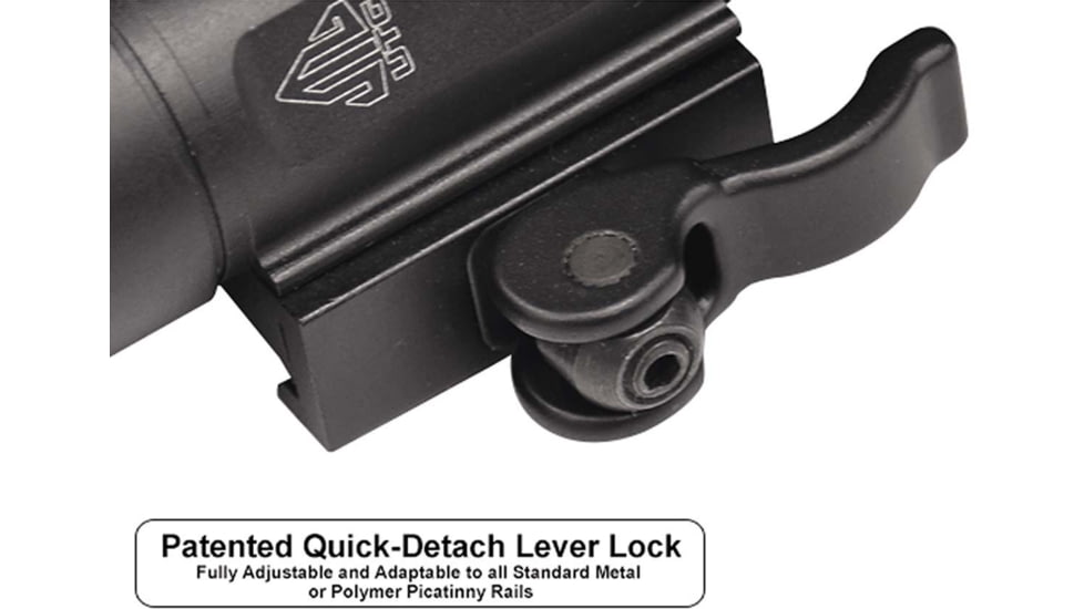 Leapers UTG Light/Red Laser Combo, 400 Lumen, Integral Mount, Black, LT-ELP38Q-A