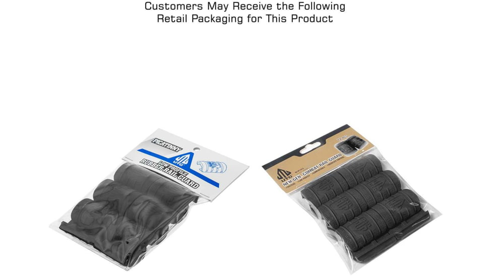 Leapers UTG Low Profile Max Security Rubber Rail Guard, 12pcs, Black, RB-HP12B-B