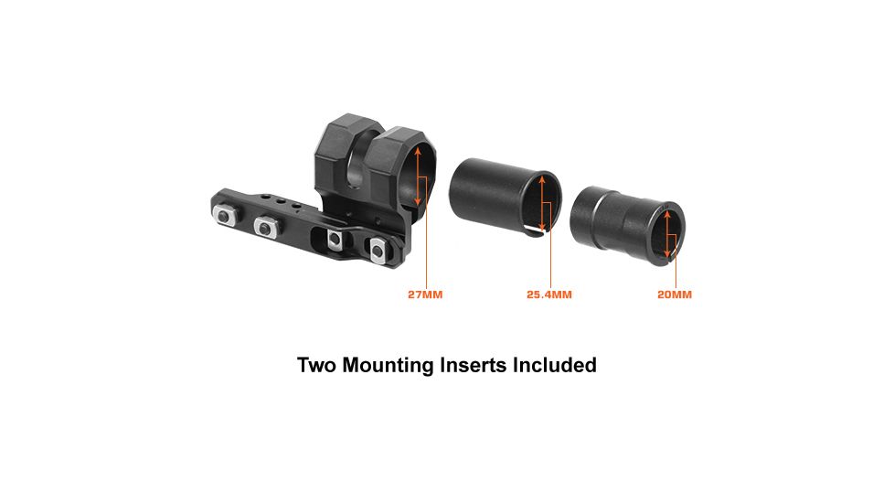 Leapers UTG M-LOK Offset Flashlight Ring Mount, Matte Black RG-FL27MC