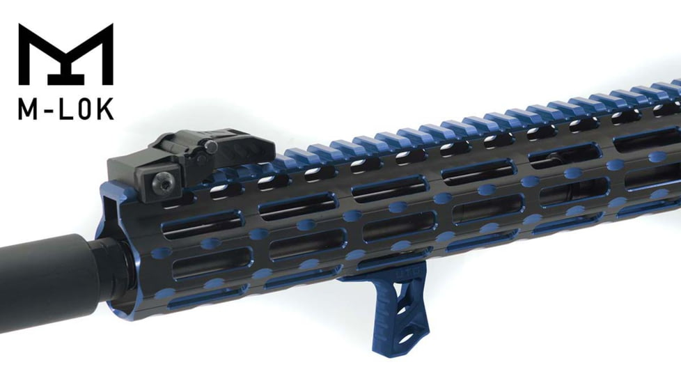 Leapers UTG M-LOK Ultra Slim Handstop, Blue, TL-HSM01B