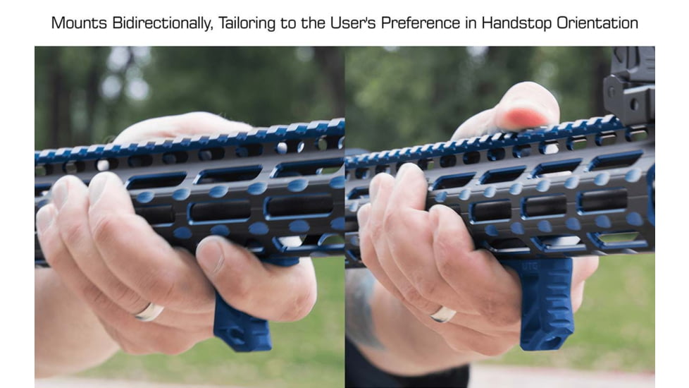 Leapers UTG M-LOK Ultra Slim Handstop, Blue, TL-HSM01B