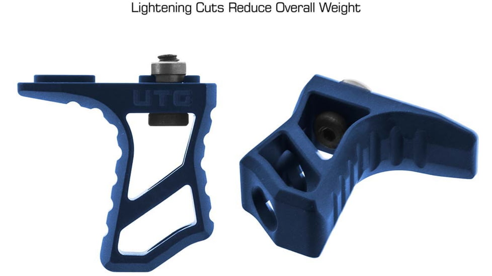 Leapers UTG M-LOK Ultra Slim Handstop, Blue, TL-HSM01B