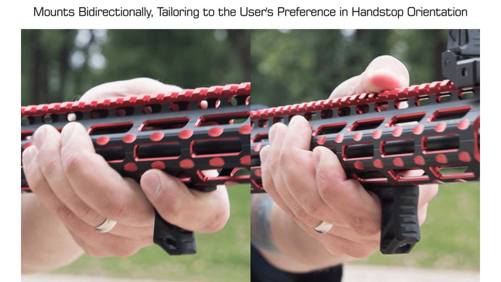 Leapers UTG M-LOK Ultra Slim Handstop, Matte Black, TL-HSM01