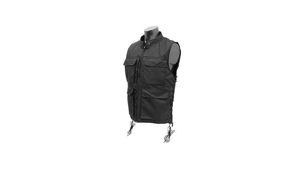Leapers UTG Mens Adjustable Fit(S - M) Sporting Vest, Black, _x000D_ PVC-VM32BB