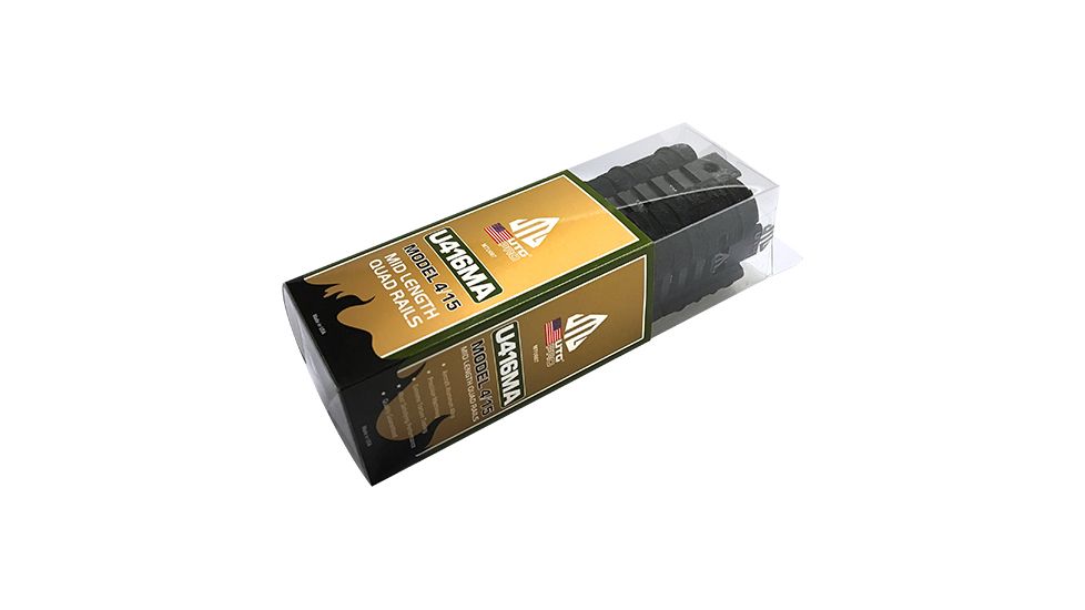 Leapers UTG PRO Model 4/AR15 Mid Length Drop-in Quad Rail, Black, MTU007