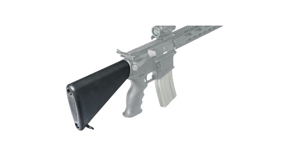 Leapers UTG Model 4 Compact Tactical Fixed Stock Assembly, Black, _x000D_ RB-T469SB