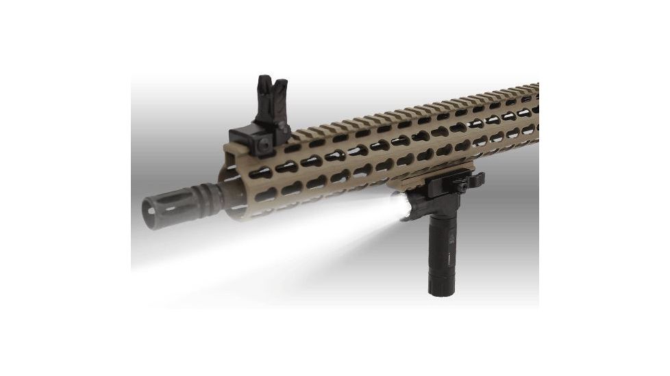 Leapers UTG New Gen Compact Grip Light with QD Mount, 400 Lumen, Black, MNT-EL223GPQ-A