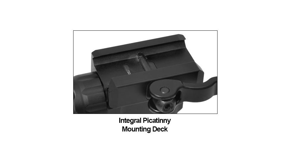 Leapers UTG New Gen Compact Grip Light with QD Mount, 400 Lumen, Black, MNT-EL223GPQ-A