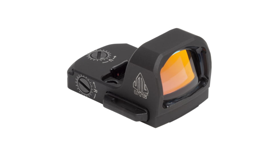 Leapers UTG OP3 Micro SLS, Red Dot, 4 MOA Dot, Anodized Finish, Black, RMR Footprint, Side Loading Battery, OP-RMR20CTS