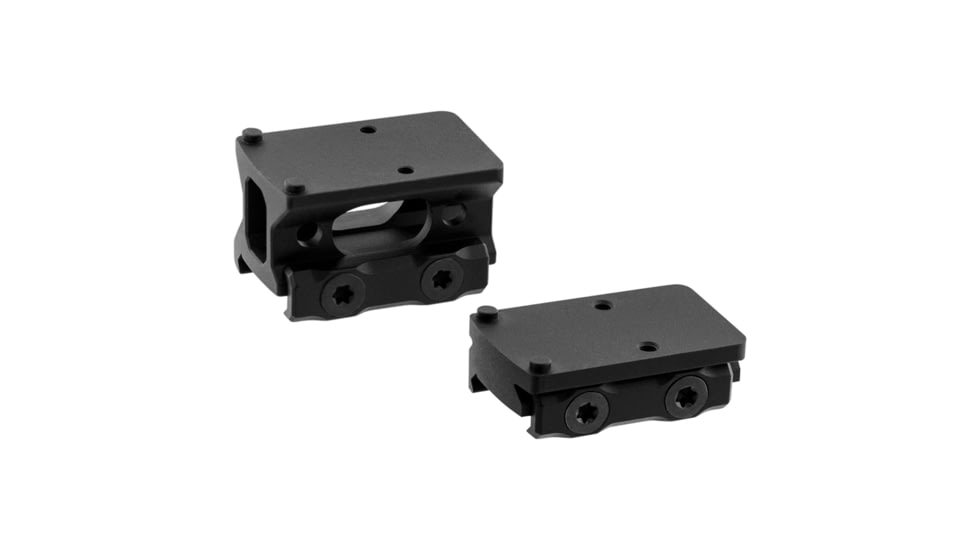 Leapers UTG Optic Mount Kit for RMR, Red Dot Mount, Fits Picatinny Rail, RMR Footprint, Anodized Finish, Black, Includes Absolute Co-Witness and Low Profile Height Mounts, MT-RMRKIT