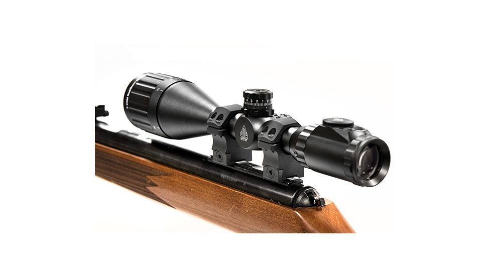 Leapers UTG PRO 1in/2PCs High Profile P.O.I Dovetail Rings, Black RDU012520