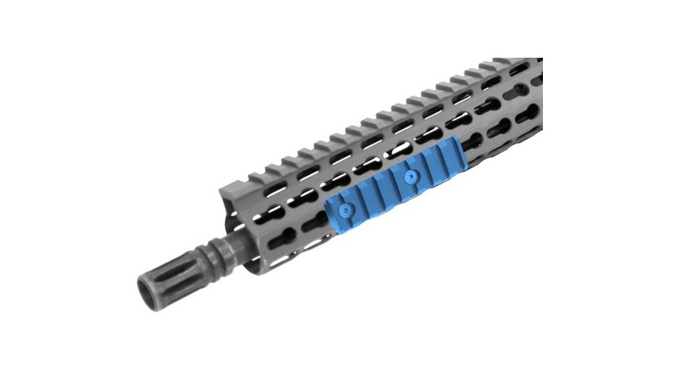 Leapers UTG PRO 3.14in 8-Slot Keymod Picatinny Rail Section, Black MTURS04M