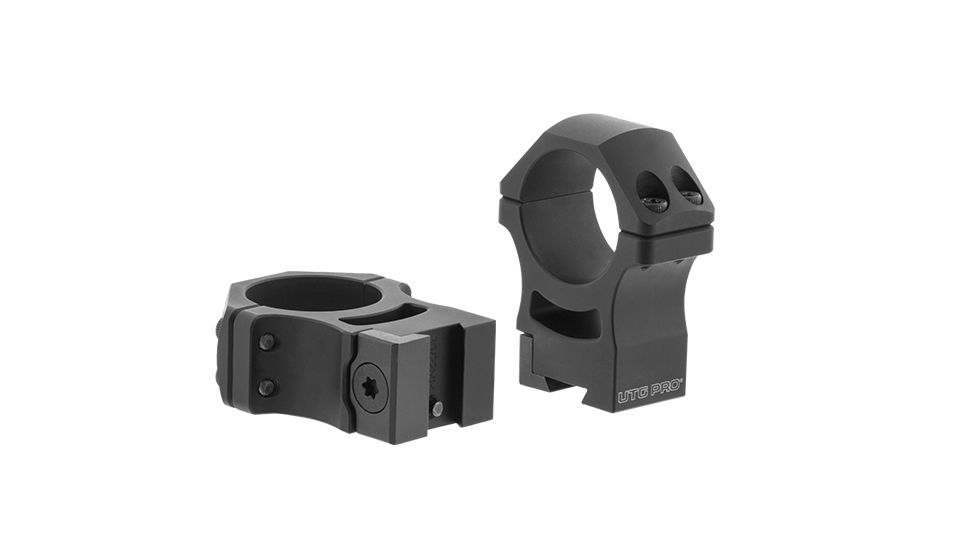 Leapers UTG PRO 30mm/2PCs High Profile P.O.I Dovetail Rings, Black RDU013022
