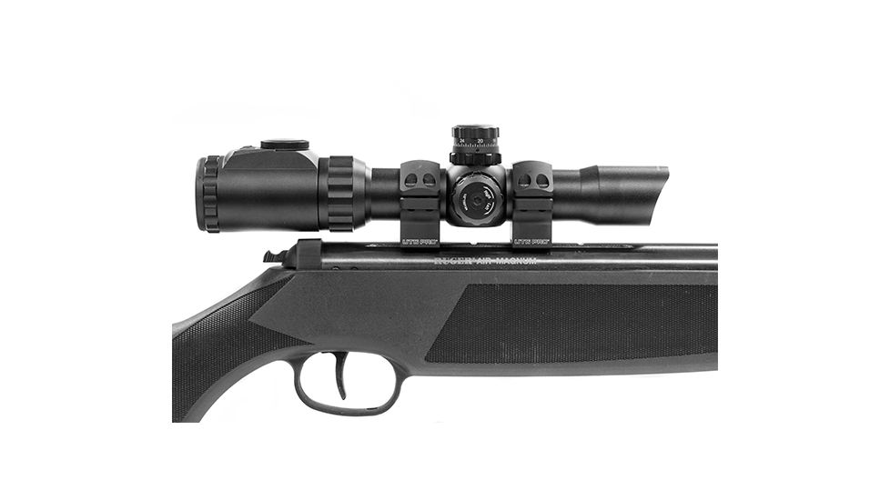 Leapers UTG PRO 30mm/2PCs Low Profile P.O.I Dovetail Rings, Black RDU013010