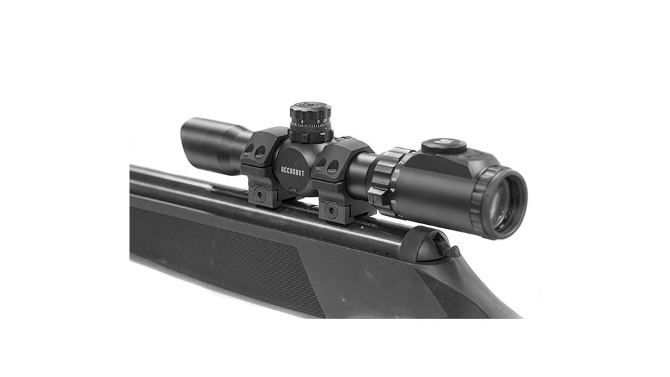 Leapers UTG PRO 30mm/2PCs Low Profile P.O.I Dovetail Rings, Black RDU013010