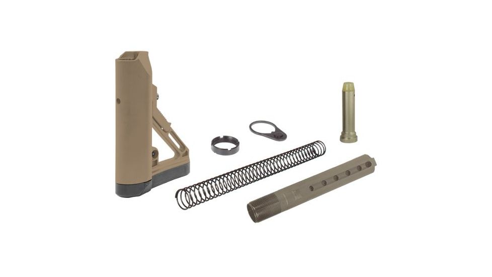 Leapers UTG PRO Model4 Combat OPs S1 Mil-spec Butt Stock Kit-FDE, _x000D_ RBUS1DM