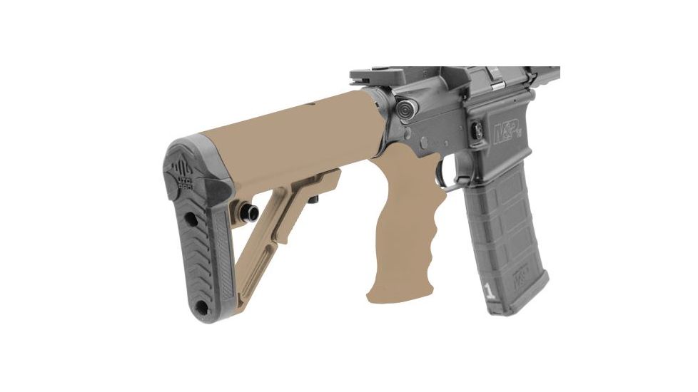 Leapers UTG PRO Model4 Combat OPs S1 Mil-spec Butt Stock Kit-FDE, _x000D_ RBUS1DM