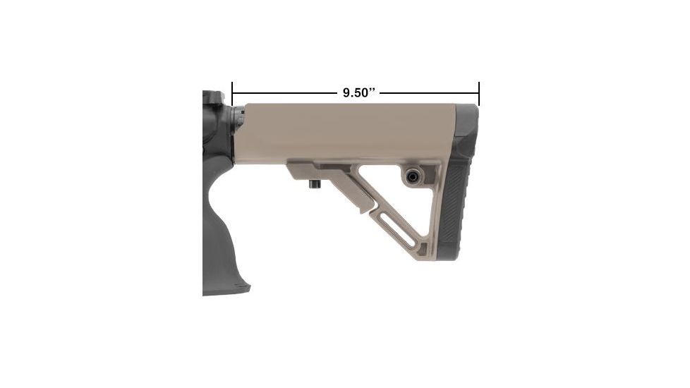 Leapers UTG PRO Model4 Combat OPs S1 Mil-spec Butt Stock Kit-FDE, _x000D_ RBUS1DM