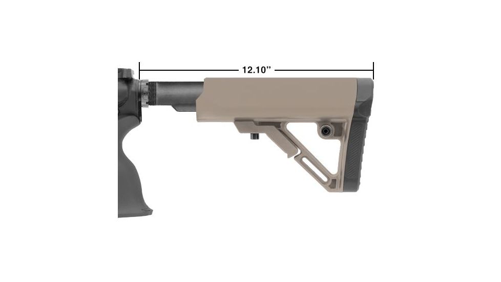 Leapers UTG PRO Model4 Combat OPs S1 Mil-spec Butt Stock Kit-FDE, _x000D_ RBUS1DM