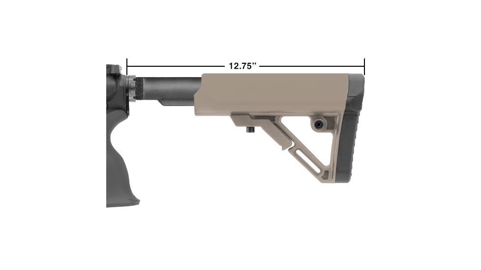 Leapers UTG PRO Model4 Combat OPs S1 Mil-spec Butt Stock Kit-FDE, _x000D_ RBUS1DM