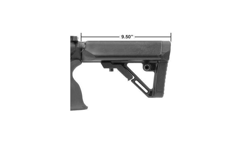 Leapers UTG PRO Model 4 Combat Ops S1 Mil-Spec Butt Stock Kit, Black RBUS1BM