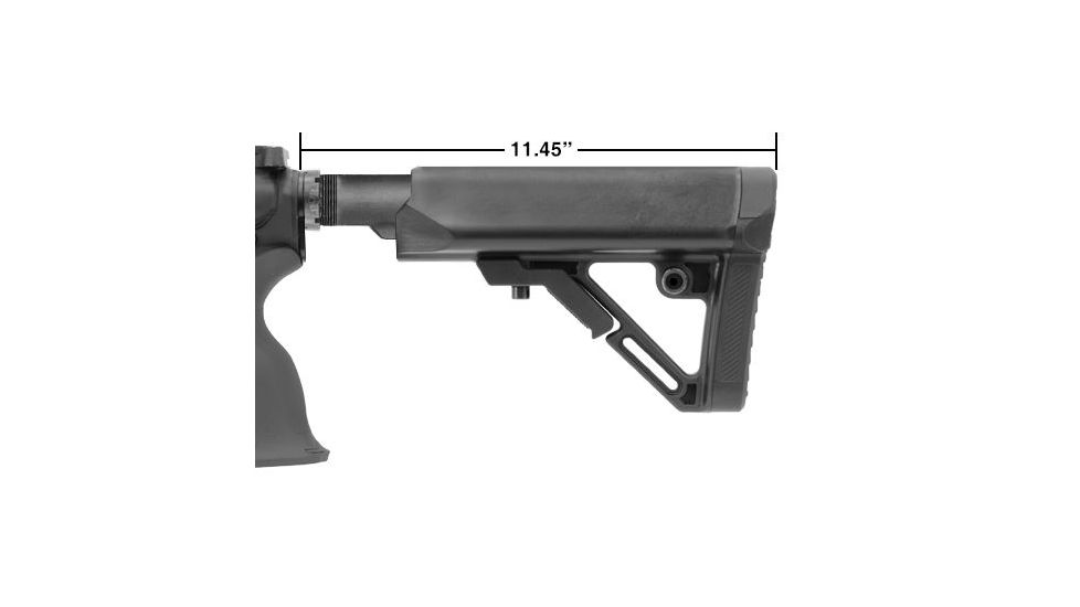 Leapers UTG PRO Model 4 Combat Ops S1 Mil-Spec Butt Stock Kit, Black RBUS1BM