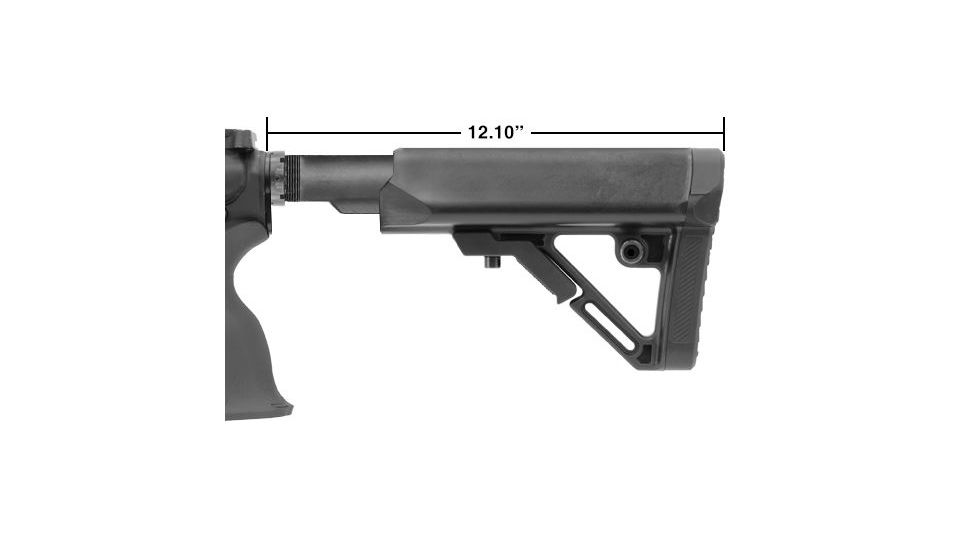 Leapers UTG PRO Model 4 Combat Ops S1 Mil-Spec Butt Stock Kit, Black RBUS1BM