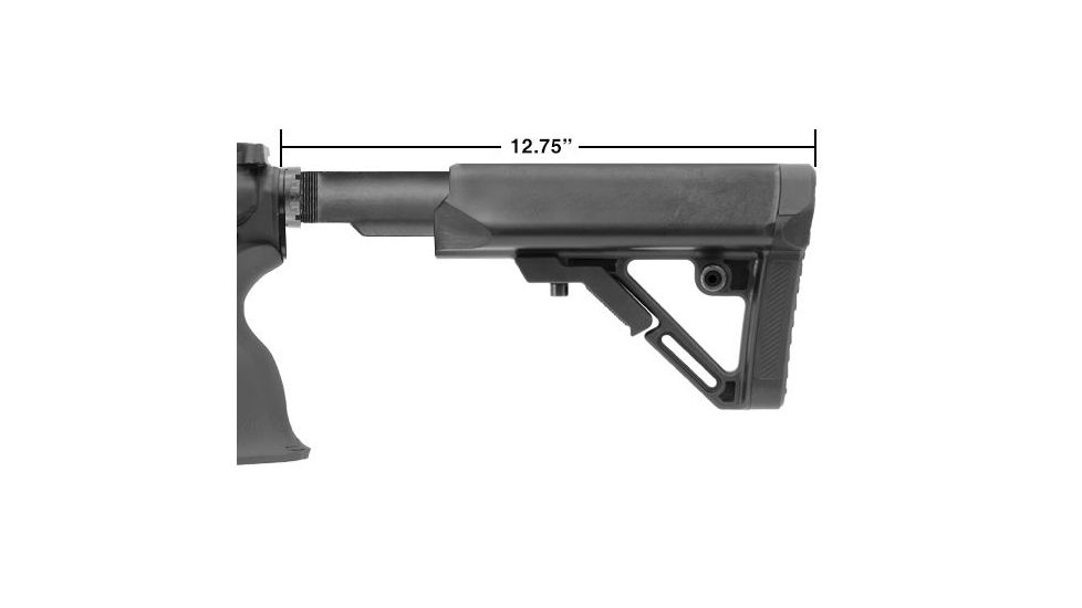 Leapers UTG PRO Model 4 Combat Ops S1 Mil-Spec Butt Stock Kit, Black RBUS1BM