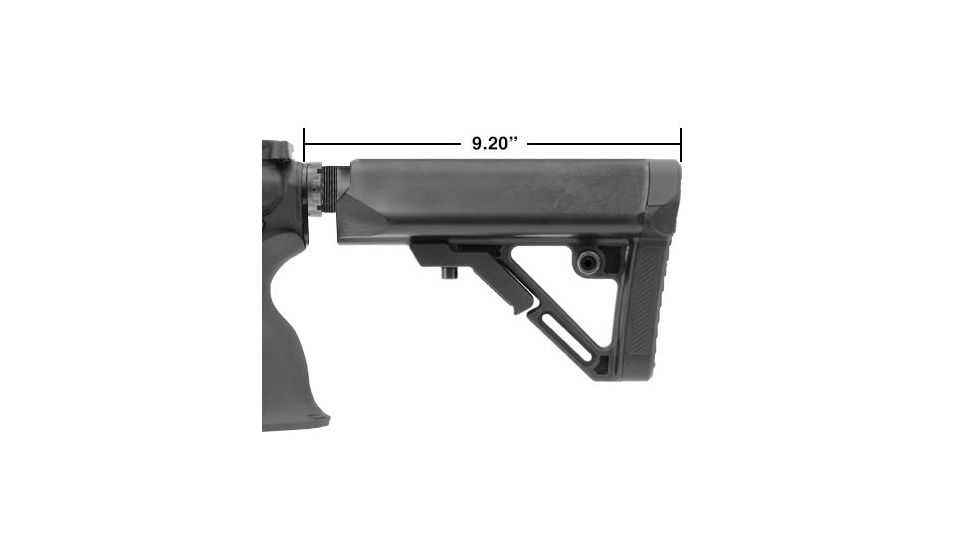 Leapers UTG PRO Model 4 Ops Ready S1 Commercial-spec Stock Kit, Black RBUS1BC