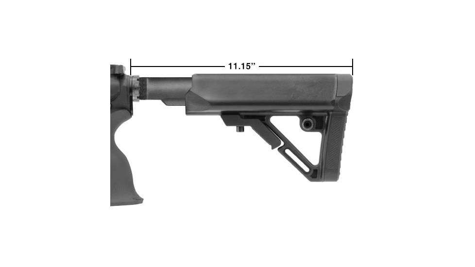 Leapers UTG PRO Model 4 Ops Ready S1 Commercial-spec Stock Kit, Black RBUS1BC