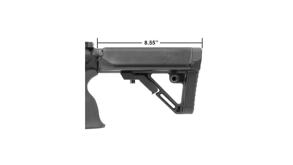 Leapers UTG PRO Model 4 Ops Ready S1 Commercial-spec Stock Only, Black RBUS1BCS, EDEMO1