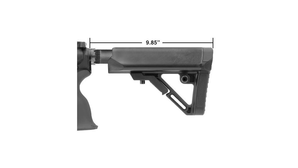 Leapers UTG PRO Model 4 Ops Ready S1 Commercial-spec Stock Only, Black RBUS1BCS, EDEMO1