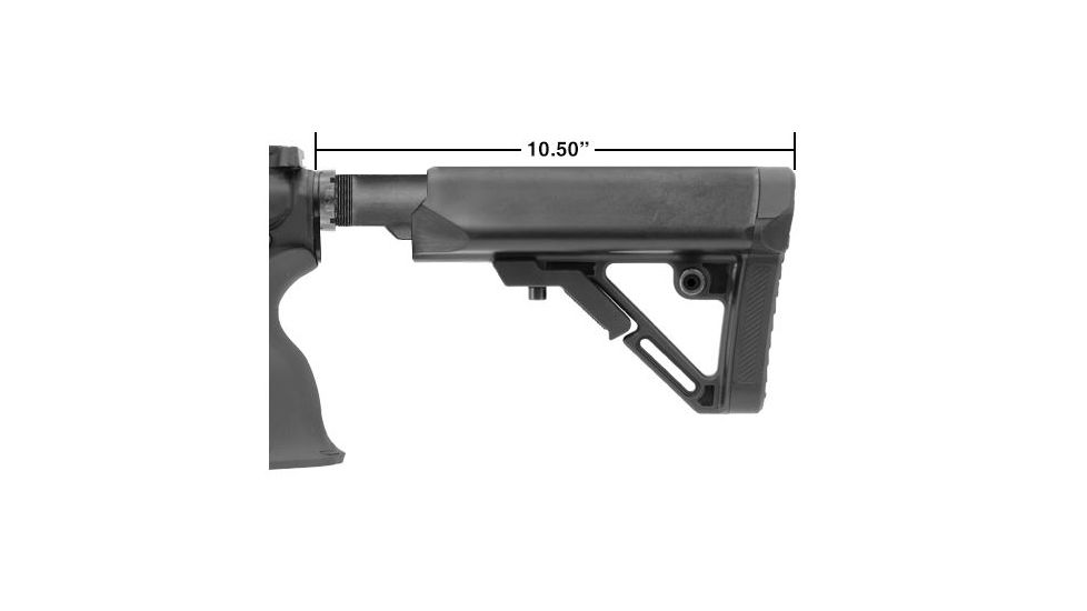 Leapers UTG PRO Model 4 Ops Ready S1 Commercial-spec Stock Only, Black RBUS1BCS, EDEMO1