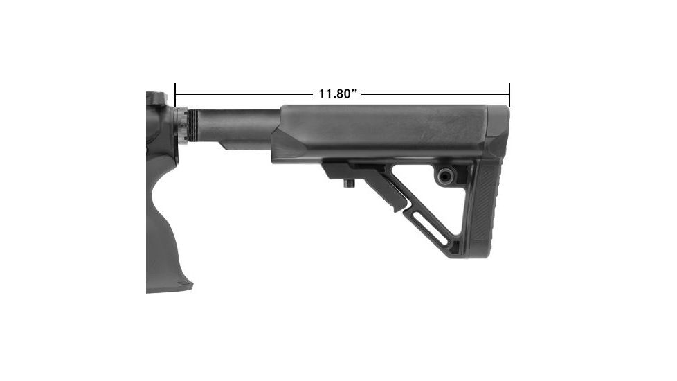 Leapers UTG PRO Model 4 Ops Ready S1 Commercial-spec Stock Only, Black RBUS1BCS, EDEMO1