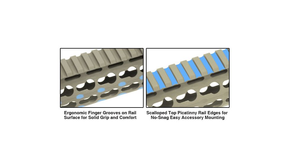 Leapers UTG PRO AR15 15in Keymod Free Float Handguard,FDE Cerakote, _x000D_ MTU019SSKD