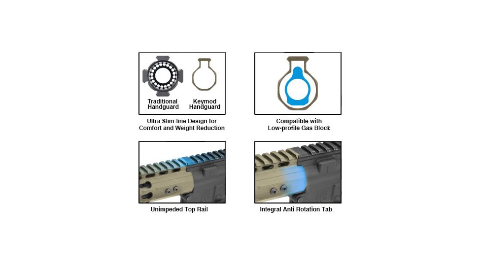 Leapers UTG PRO AR15 15in Keymod Free Float Handguard,FDE Cerakote, _x000D_ MTU019SSKD